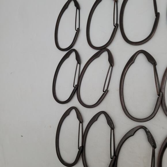 Stylish Metal Shower Curtain Hooks - Set of 12 - Picture 7 of 8